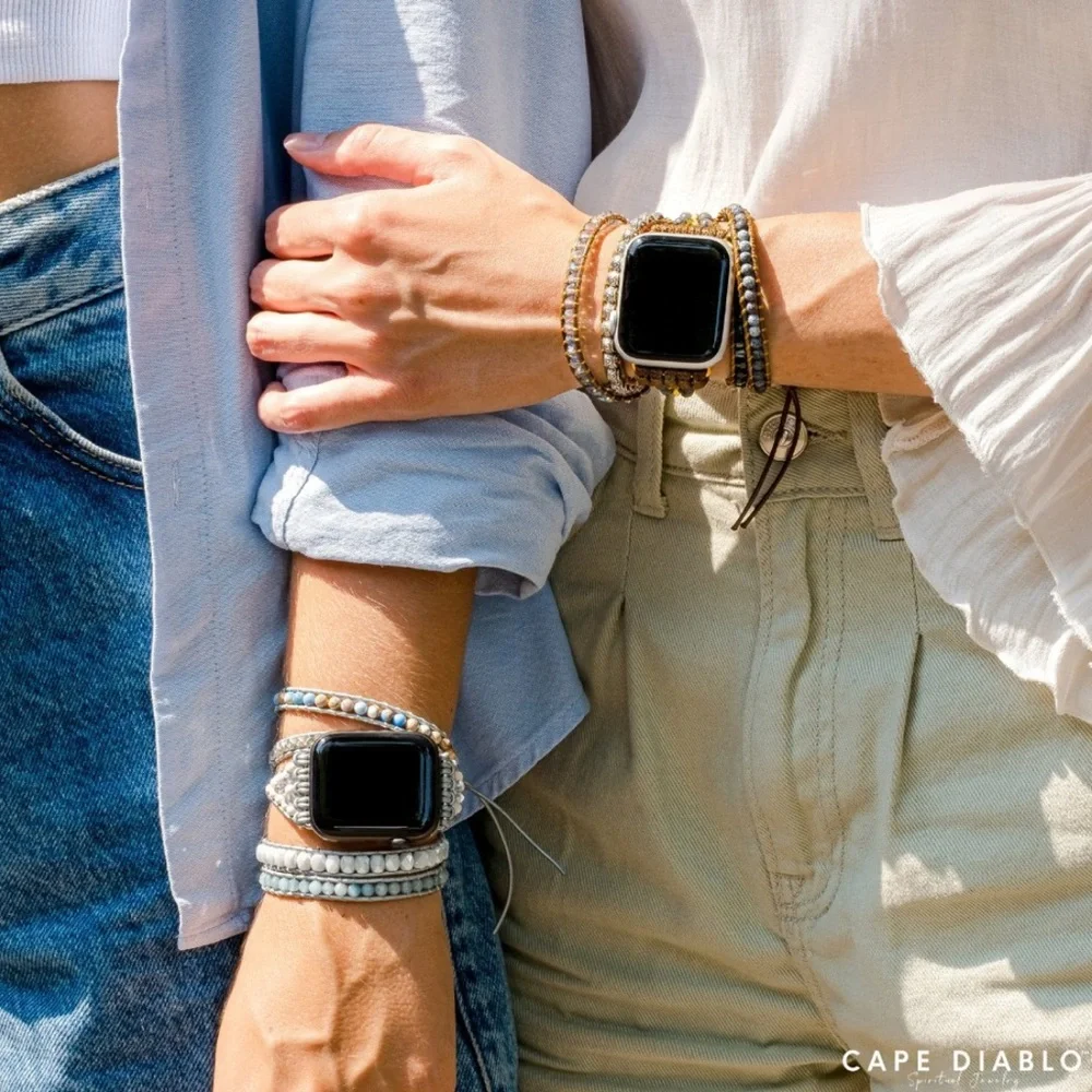 Onyx Black Smartwatch with Handcrafted Strap